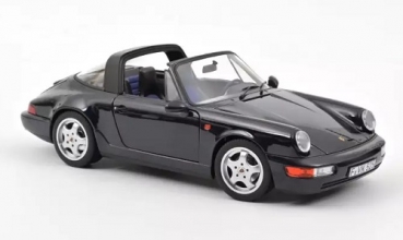 187340 Porsche 911 Carrera 4 Targa 1991 Blue metallic 1:18